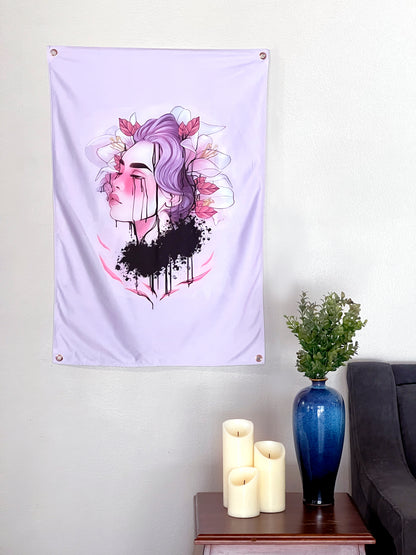 Lily - Limited Final Stock Fabric Wall Tapestry (24" x 36")