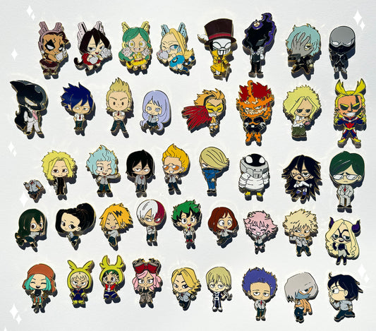 FINAL STOCK | My Hero Enamel Pin Collection