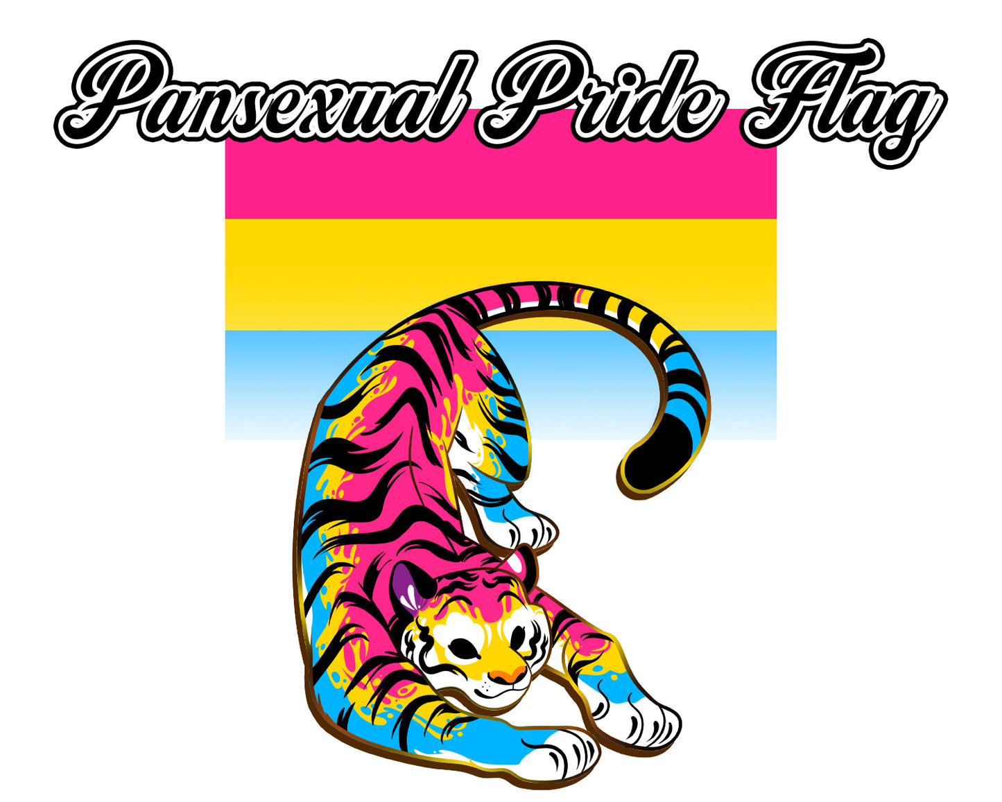 PRE-ORDER: Pride Flags Tiger [Pride Collection] Enamel Pins