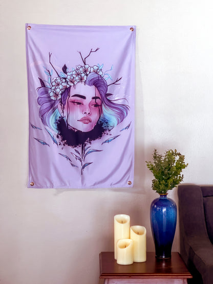 Petunia - Limited Final Stock Fabric Wall Tapestry (24" x 36")