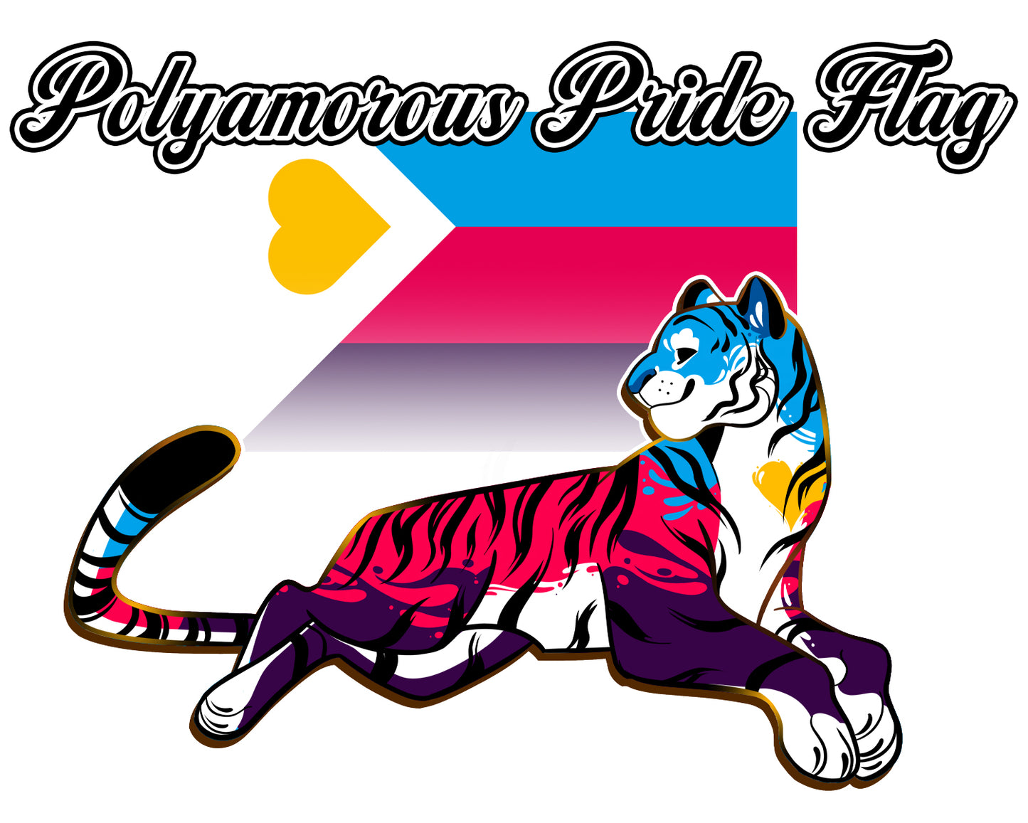 PRE-ORDER: Pride Flags Tiger [Pride Collection] Enamel Pins