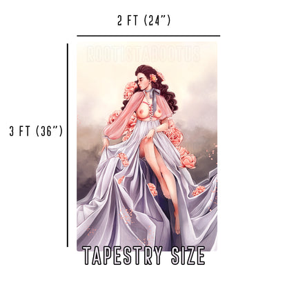 Powder - Limited FInal Stock Fabric Wall Tapestry (24" x 36")