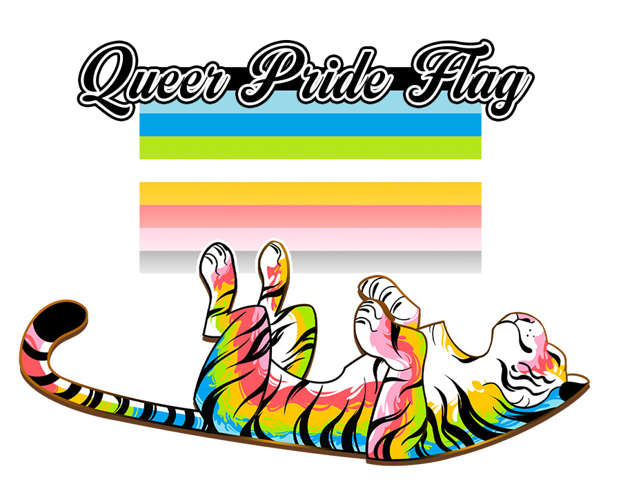 PRE-ORDER: Pride Flags Tiger [Pride Collection] Enamel Pins