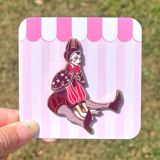 Gorgee Clown Girl: Red Variant Enamel Pin