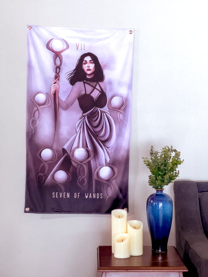 Wall Tapestry: Seven of Wands