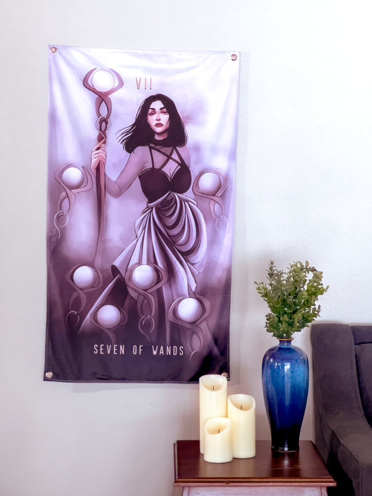 Wall Tapestry: Seven of Wands