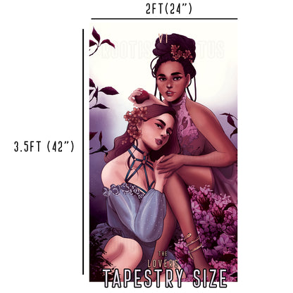 The Lovers - Limited Final Stock Fabric Wall Tapestry (24" x 36")