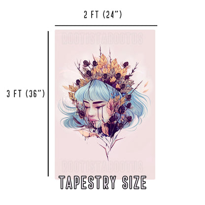 Thistles - Limited Final Stock Fabric Wall Tapestry (24" x 36")