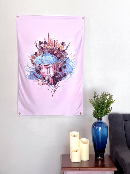 Thistles - Limited Final Stock Fabric Wall Tapestry (24" x 36")
