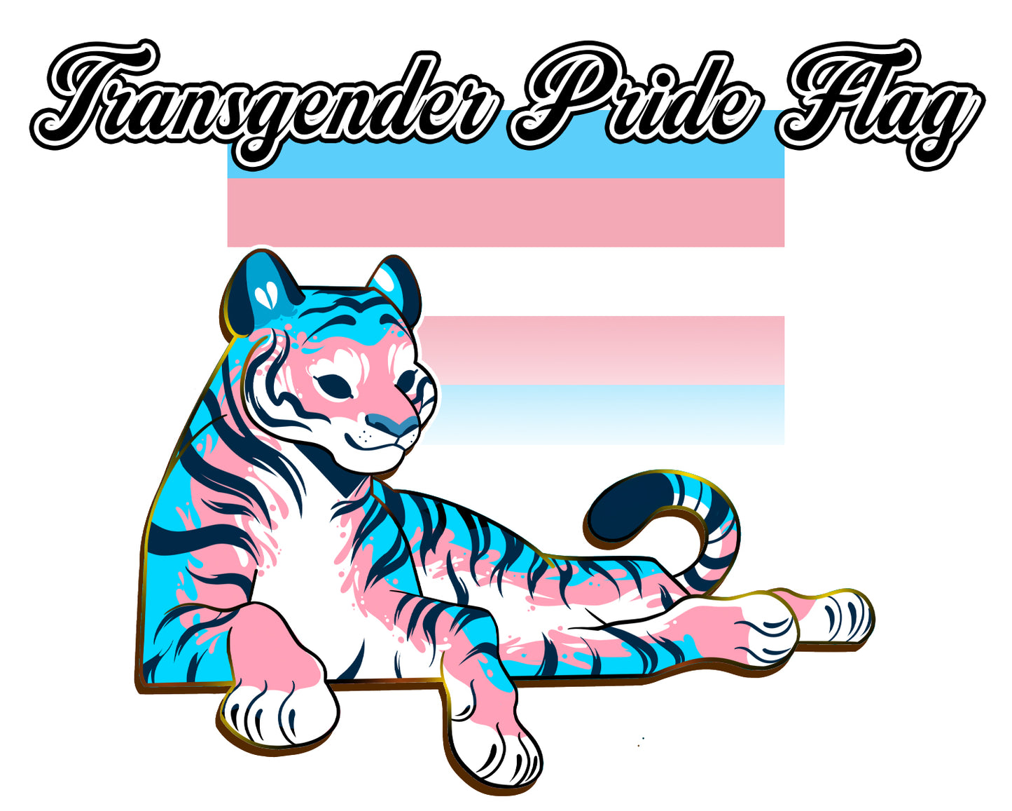 PRE-ORDER: Pride Flags Tiger [Pride Collection] Enamel Pins