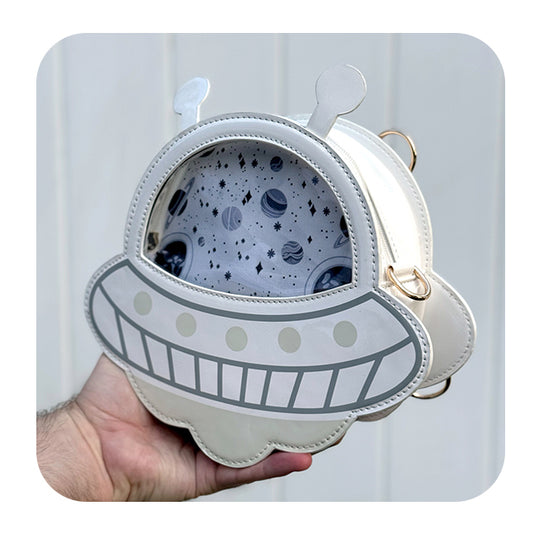 Cosmic Love UFO Ita Bag - White