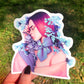Lily Ribbon Sticker